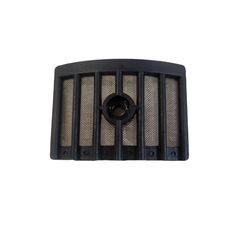 Black plastic and metal gauze air filter for the Liveryman Arena